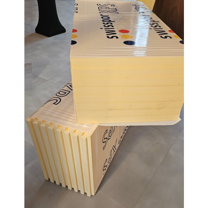Swisspor XPS 300 GE / grubość 8cm / λ 0,035 / płyta waflowana / krawędzie proste