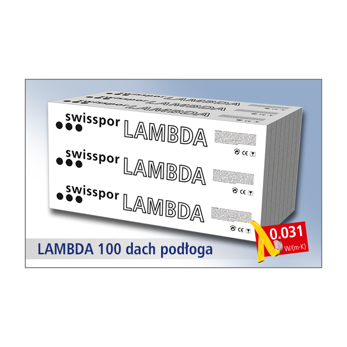Swisspor styropian grafitowy Lambda 100 Podłoga 031 - EPS 100 3,0t / m2