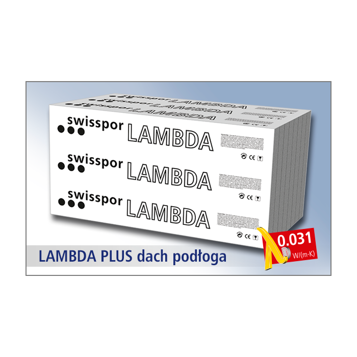 Swisspor styropian grafitowy Lambda Plus Podłoga 031 - EPS 60 1,8t / m2