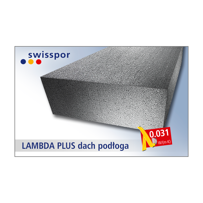 Swisspor styropian grafitowy Lambda Plus Podłoga 031 - EPS 60 1,8t / m2