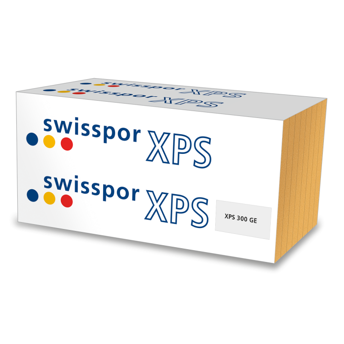 Swisspor XPS 300 GE / grubość 12cm / λ 0,035 / płyta waflowana / krawędzie proste