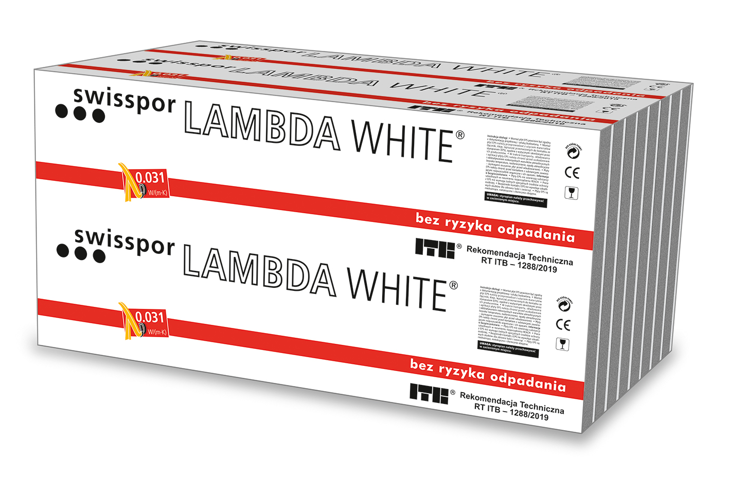 Swisspor styropian grafitowy Lambda White Fasada 031 grubość 12cm
